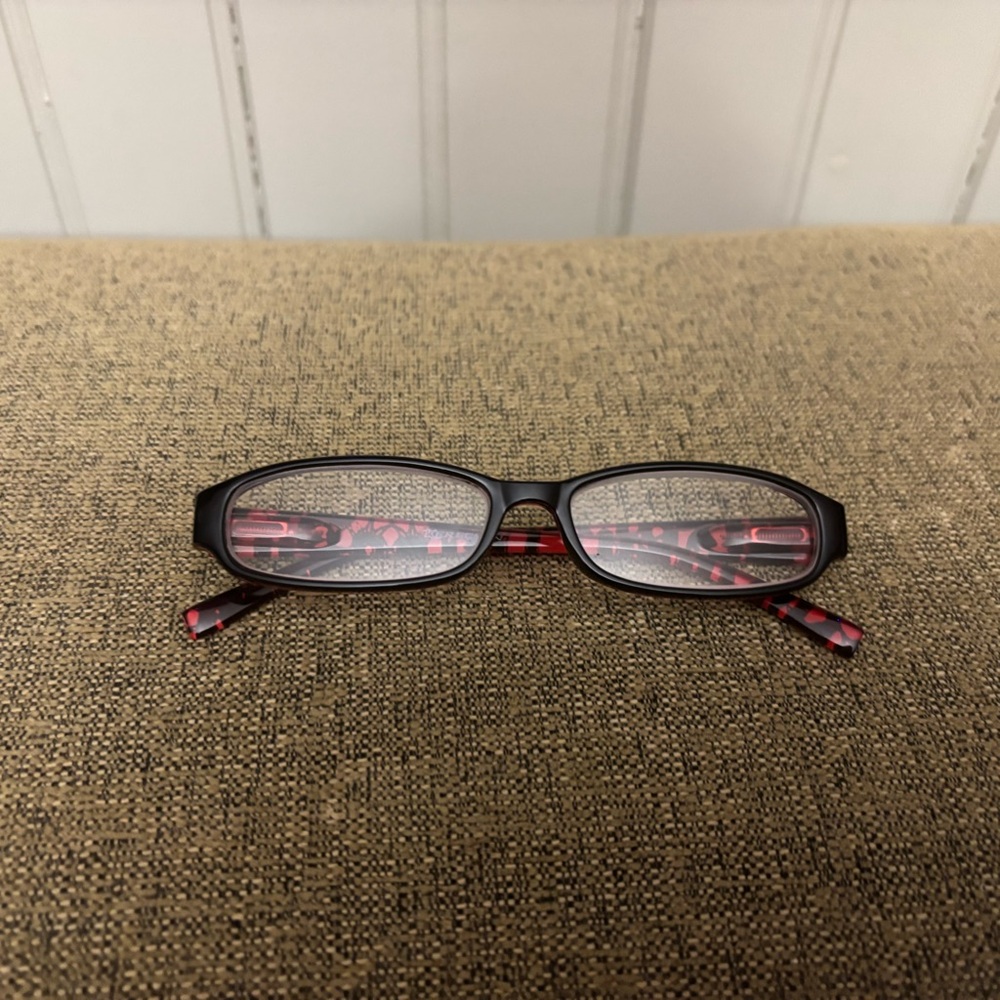 Stylish Black and Red Glasses